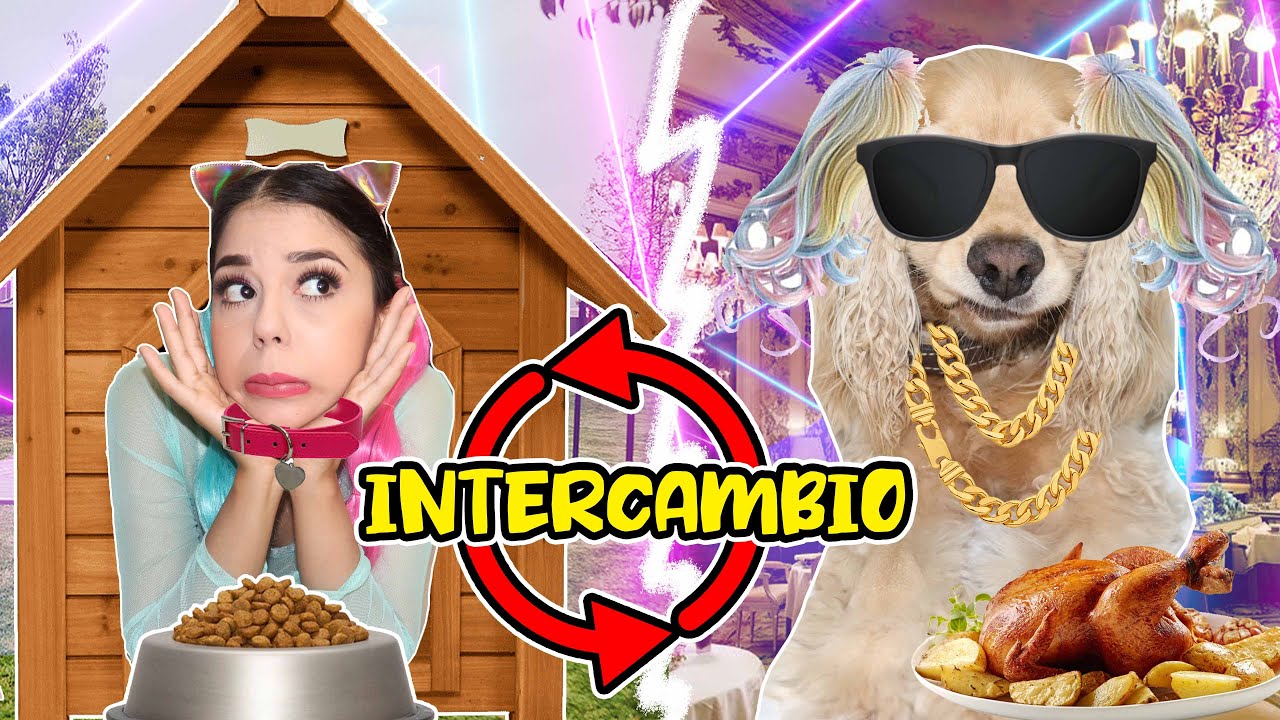 INTERCAMBIO vida con mi perro por 24 HORAS / Gaby y Gilda