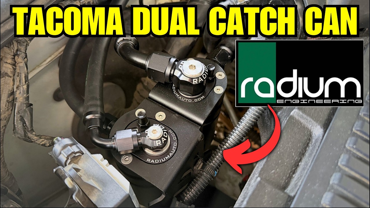 Установка двойного маслоуловителя на Toyota Tacoma своими руками – Radium Engineering (2-е и 3-е ...