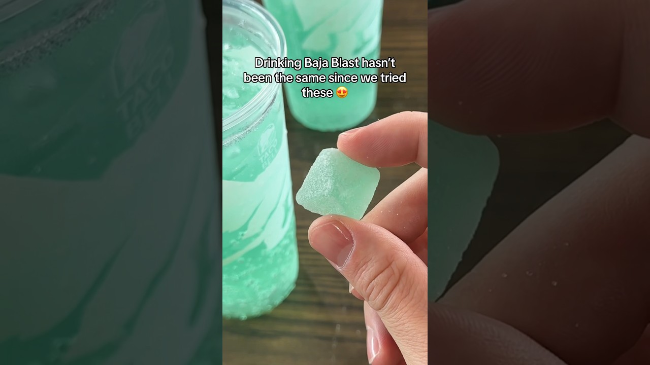 The RIGHT WAY to drink a Baja Blast 😍😍
