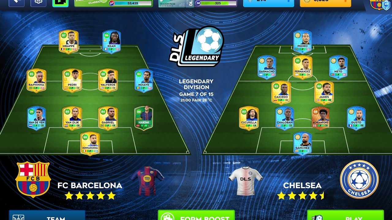 DLS 26 Gameplay| Game 83: Barcelona vs Chelsea