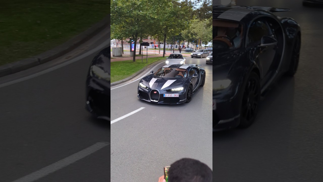$5 million Bugatti Chiron Supersport in Knokke! 😱 #luxury #car #hypercar