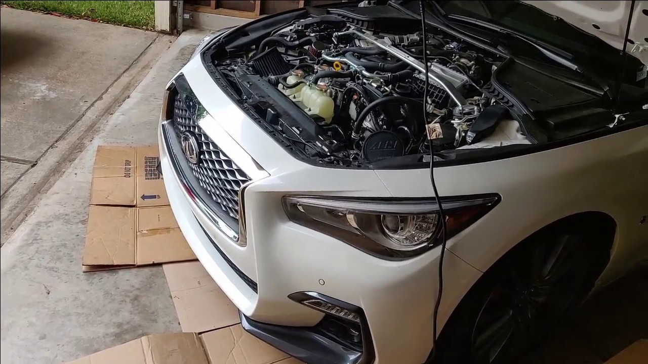 Infiniti Q50 Red Sport Frozen Boost Type 118 Install (w/ ICC module)