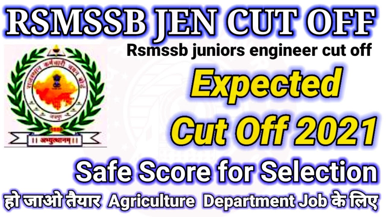 RSMSSB junior engineer civil  expected cutff/Jen civil expected cut off @Rezulto6
