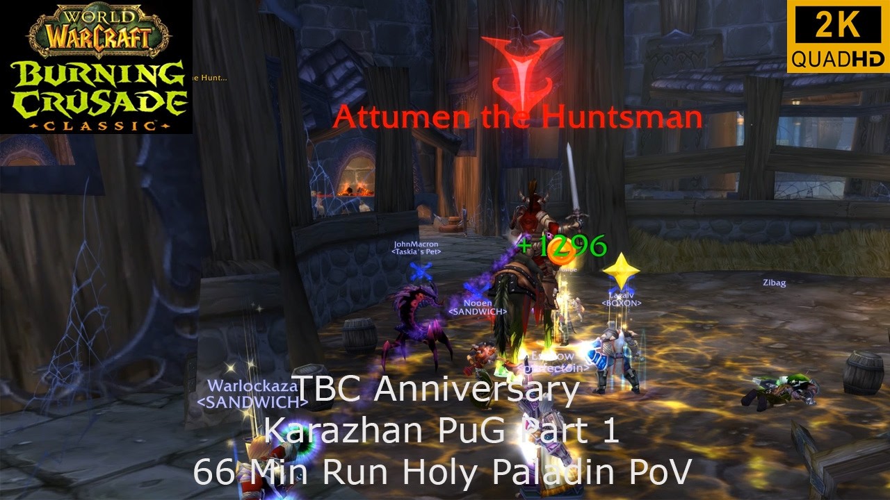 WoW TBC Anniversary | Karazhan PuG Raid Part 1 | Holy Paladin PoV | 2K