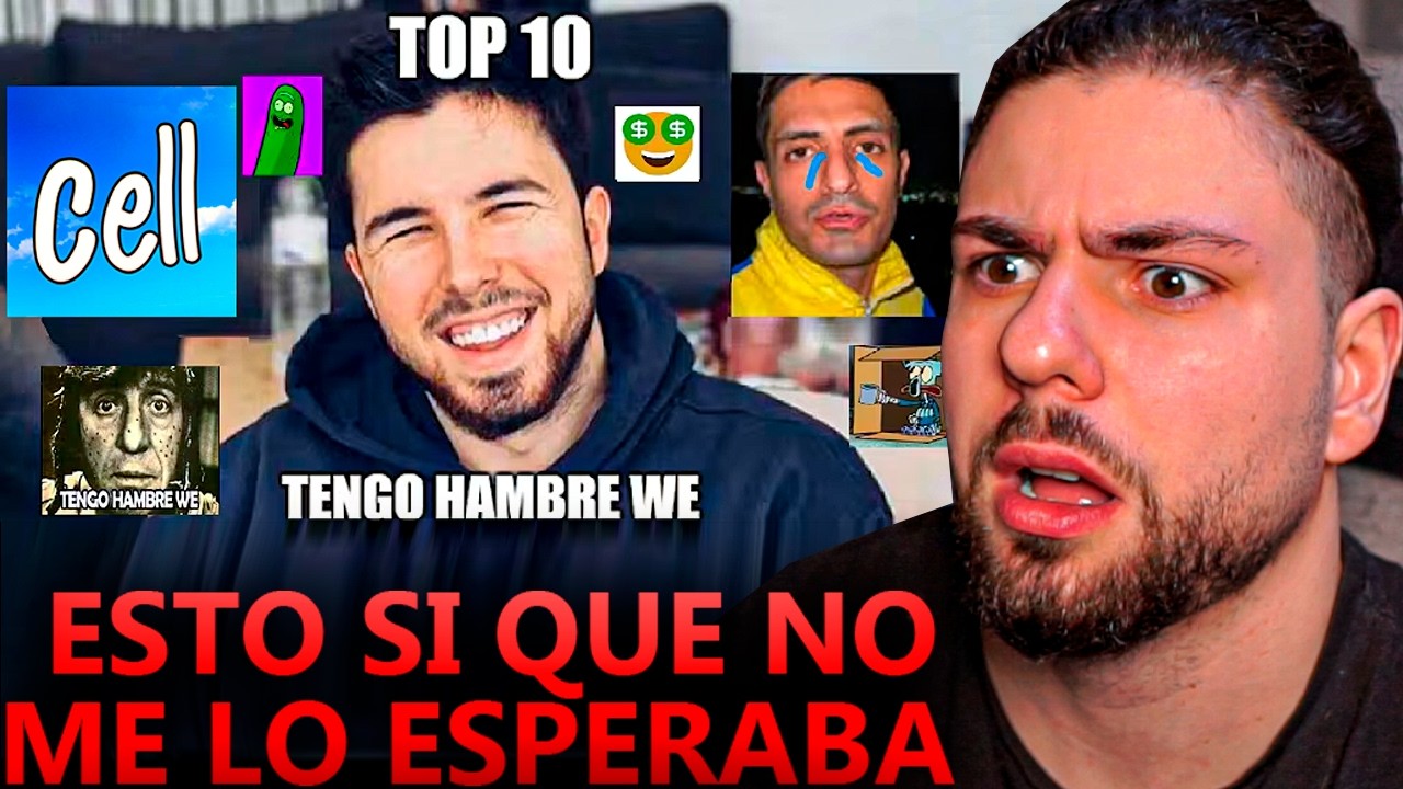 REACCIONO a TOP 10 YOUTUBERS MÁS HAMBREADOS de NEGROGAMER y... SALGO en EL VÍDEO...