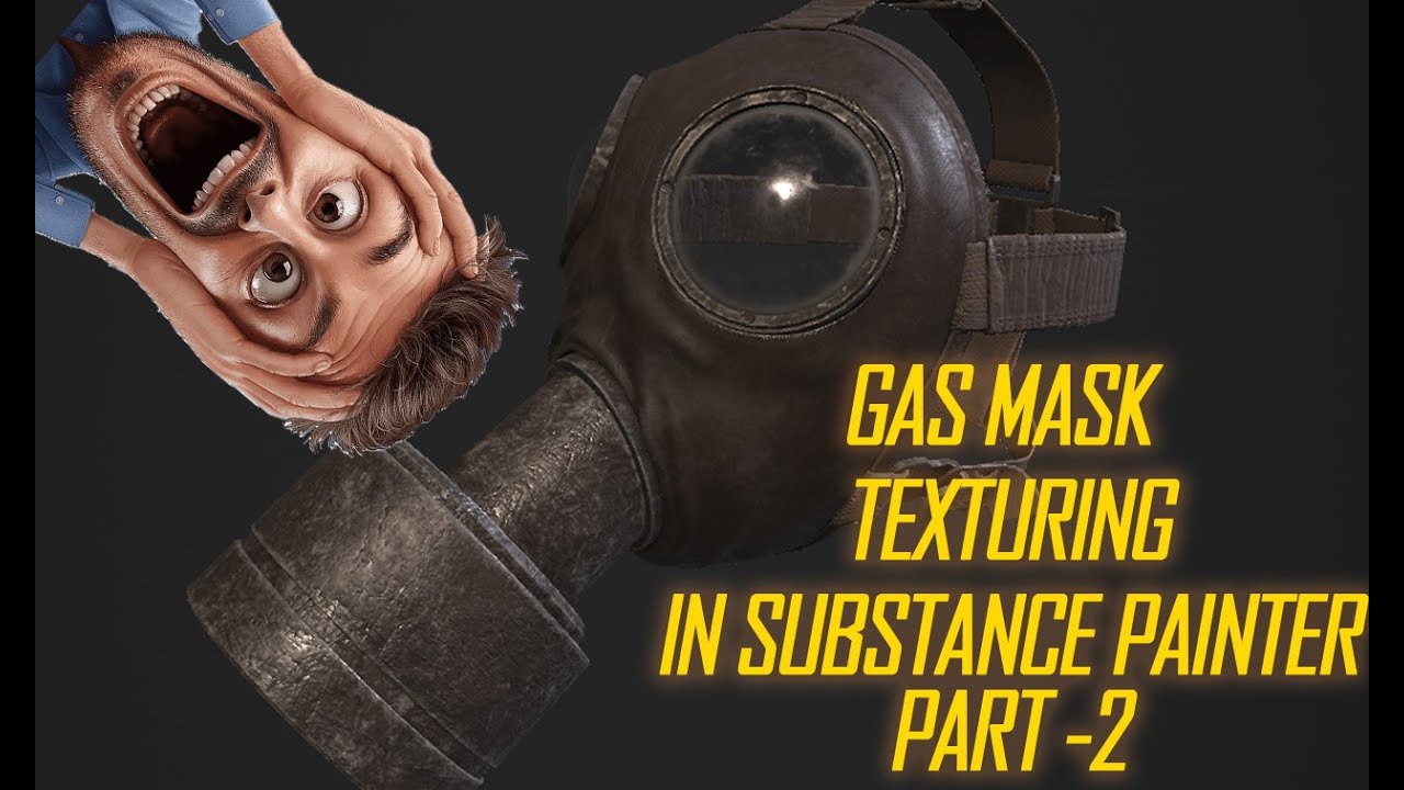 GAS MASK MODELING IN BLENDER AND TEXTURING PART -2