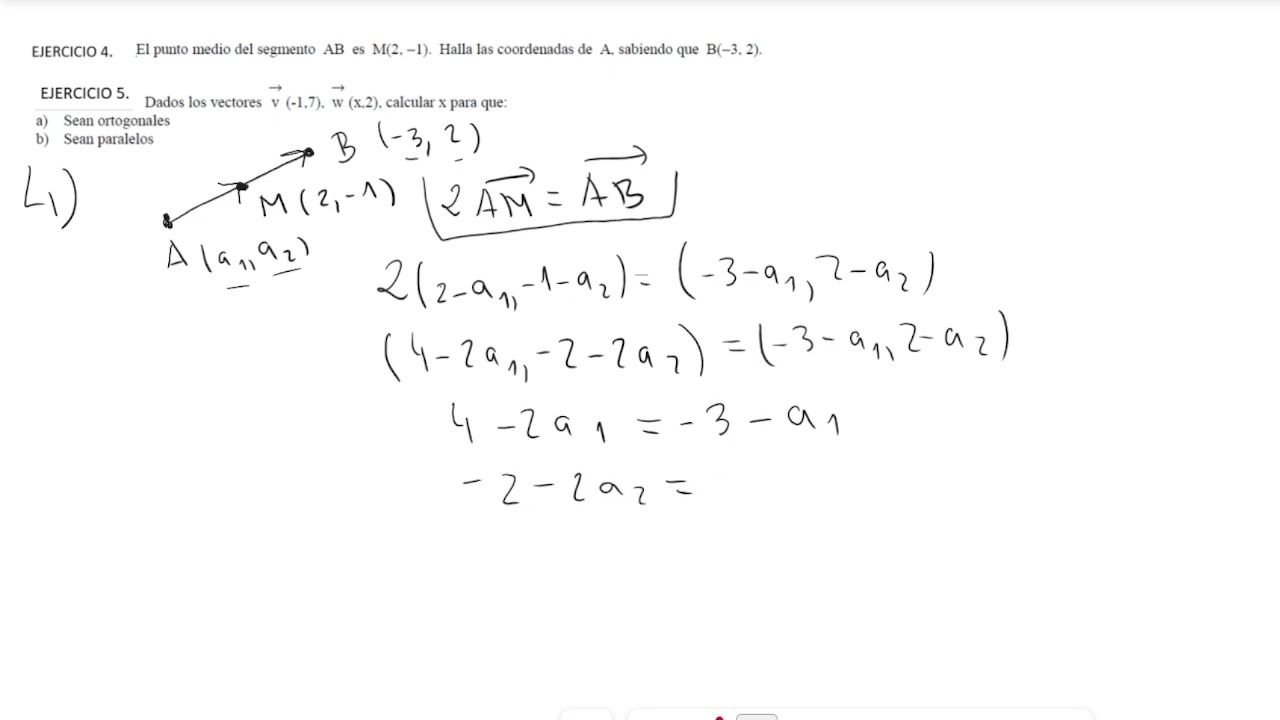 EJERCICIO 4 Y 5  VECTORES EN EL PLANO