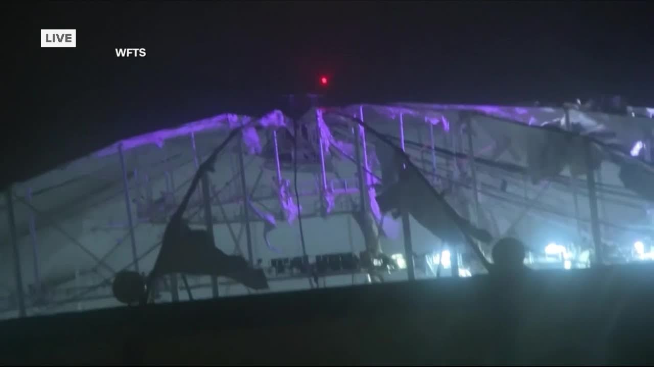 Tropicana Roof Ripped Off In St Pete