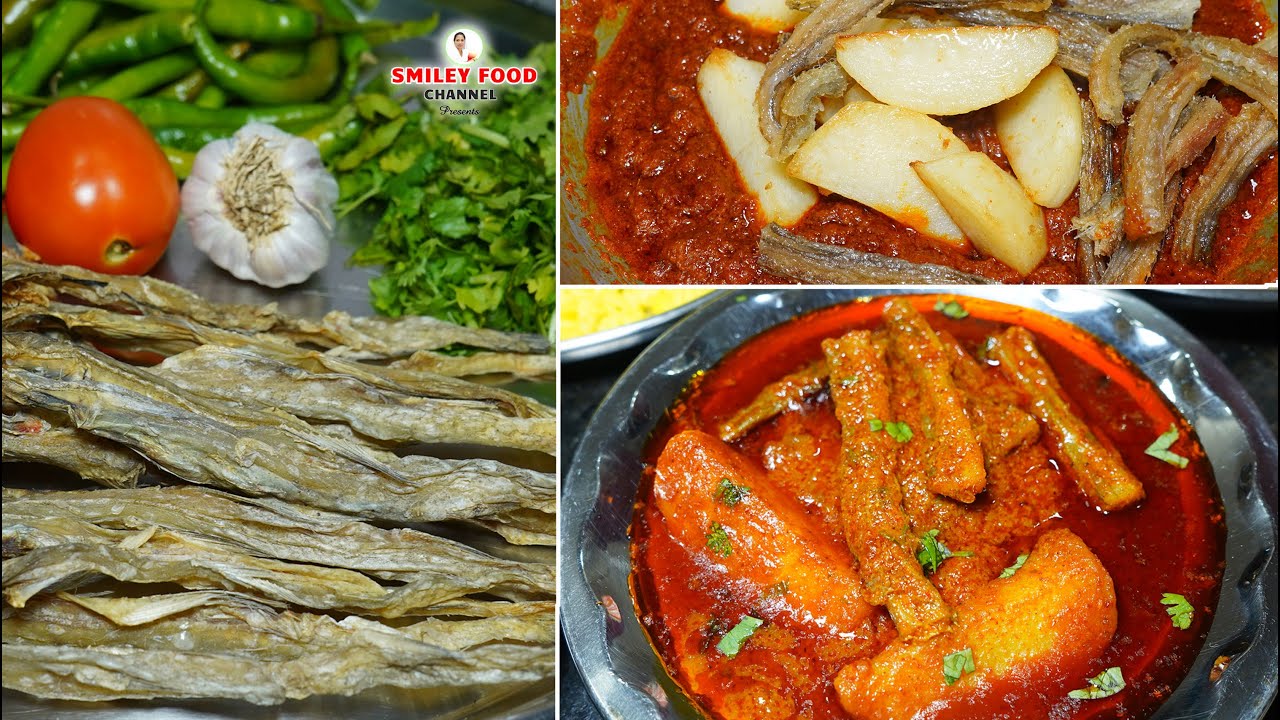 रसेवाला बोम्बिल का सालन Maharastrian style Bombay Duck Recipe | Sukhe Bombil ka Salan | Smiley Food