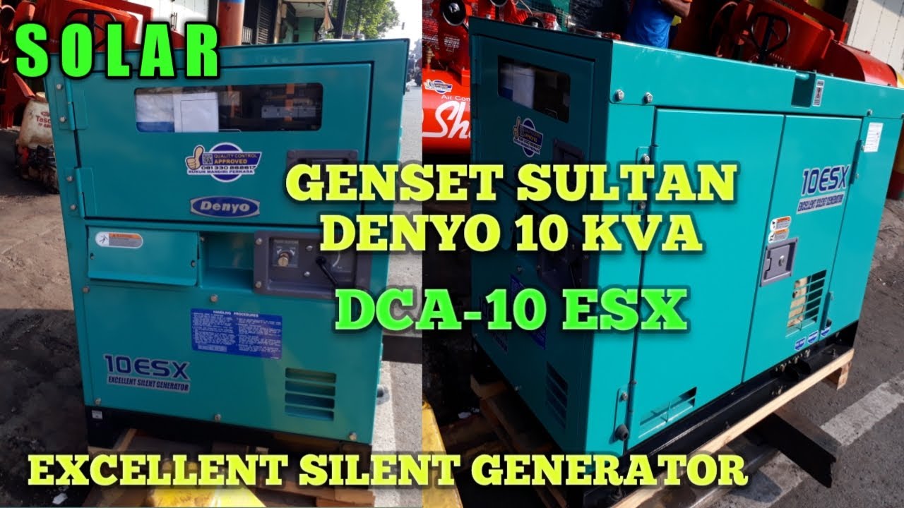 GENSET SOLAR DENYO DCA-10 ESX # SUPER EXCELLENT SILENT GENERATOR
