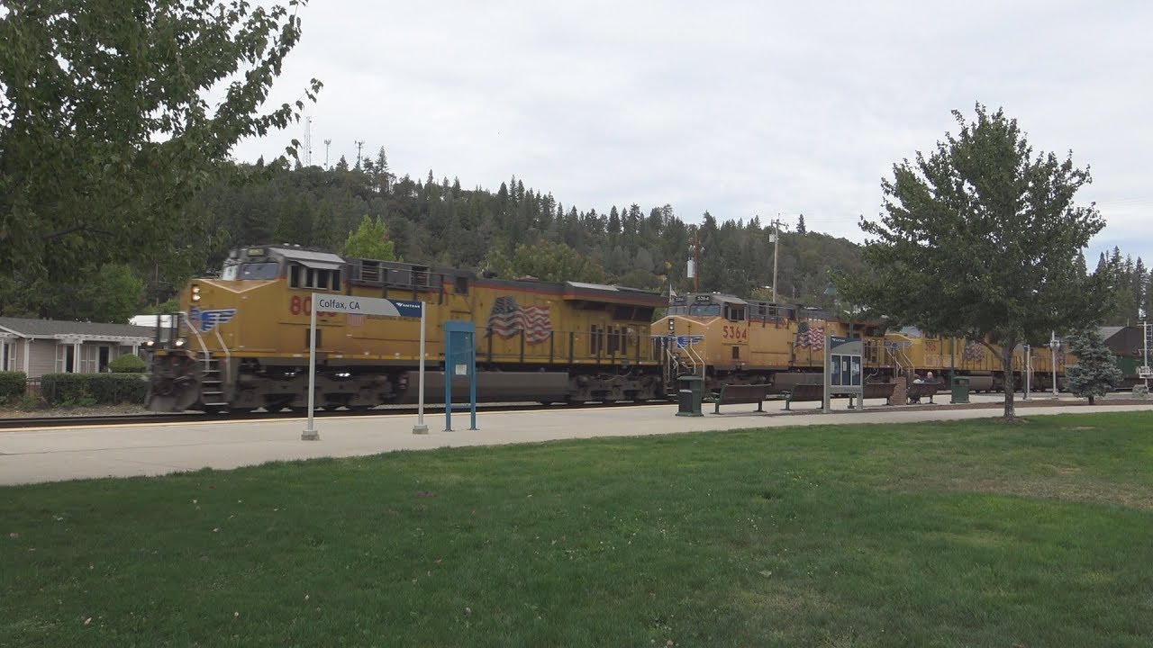 Railfanning Colfax (w/ UP Rescue & #822 on Amtrak California Zephyr 5) - 9/29/17