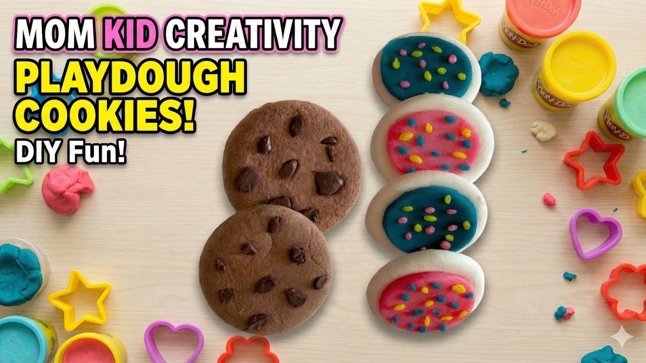 Clay & Playdough Cookies! Easy Kids Craft! 🍪🥠