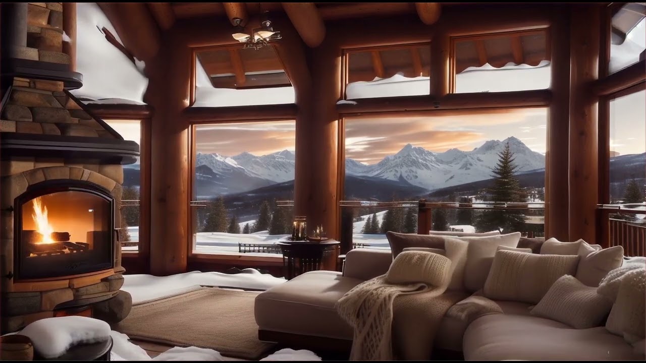 Notte d’Inverno in Baita ❄️🔥 | Suoni del Camino e Musica Rilassante per Relax e Meditazione