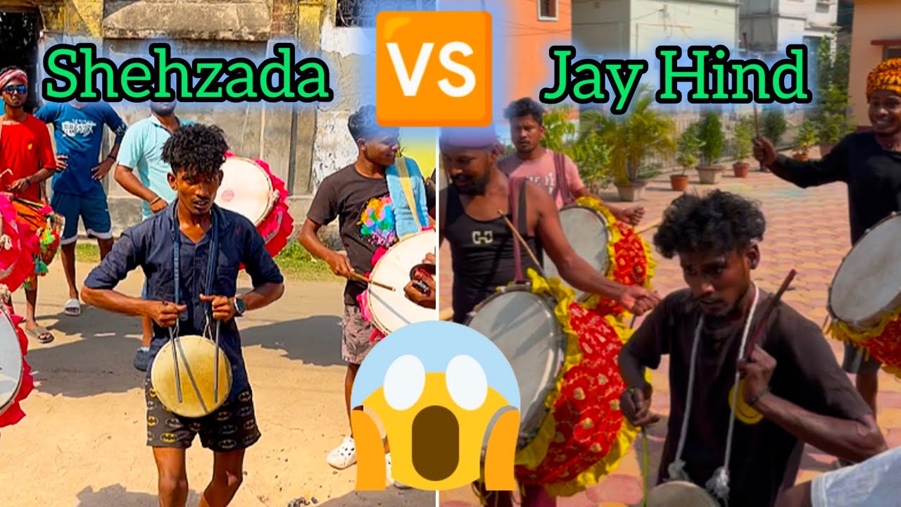 🔥Jay Hind Dhol Tasha🔥VS🔥Shehzada Dhol Tasha🔥||😱A Power & Dengerous Battle😱|🤩Santipur Dol Utsav 2025🤩