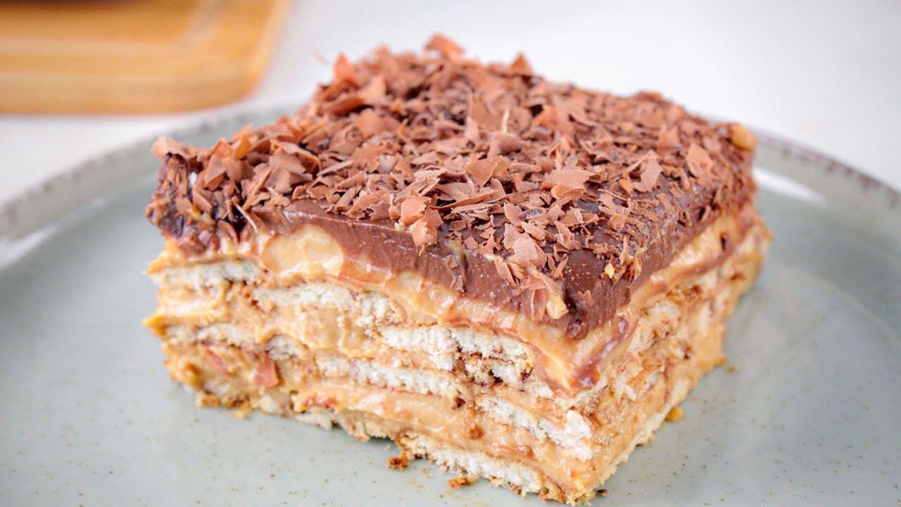 PAVÊ DE DOCE DE LEITE E CHOCOLATE: UMA SOBREMESA CLÁSSICA E DELICIOSA