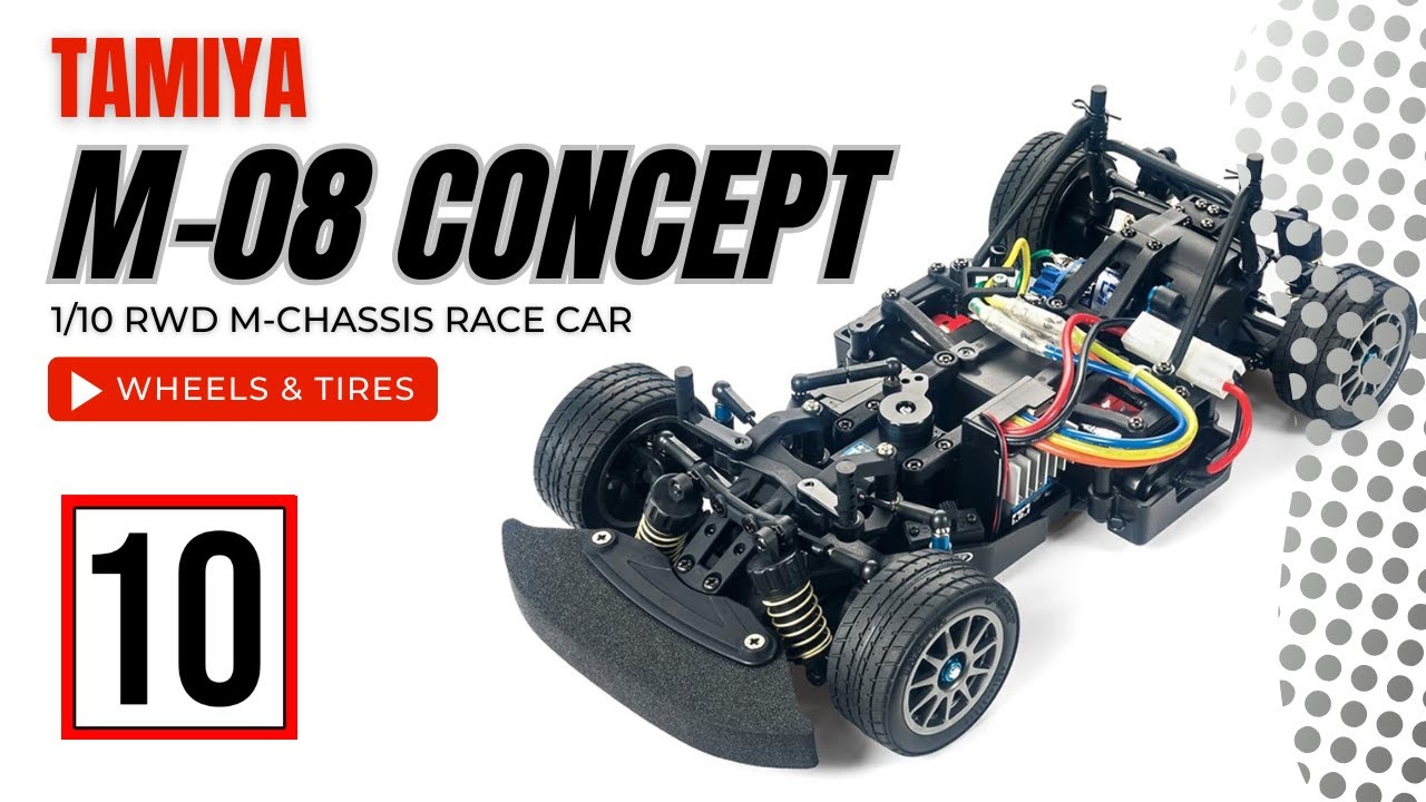 WHEELS & TIRES | Tamiya M-08 Concept 1/10 RWD Touring Car Chassis Kit 58669 #tamiyarc
