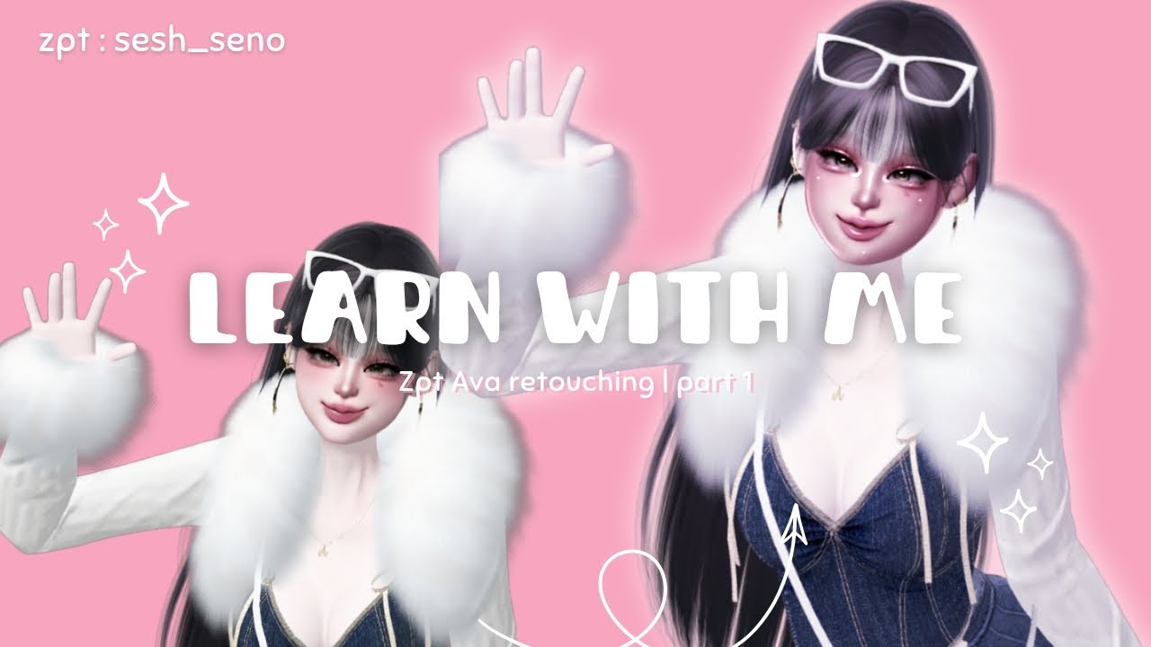 Zepeto avatar retouching tutorial as a beginner artist | Part 1 | face editing #zepeto