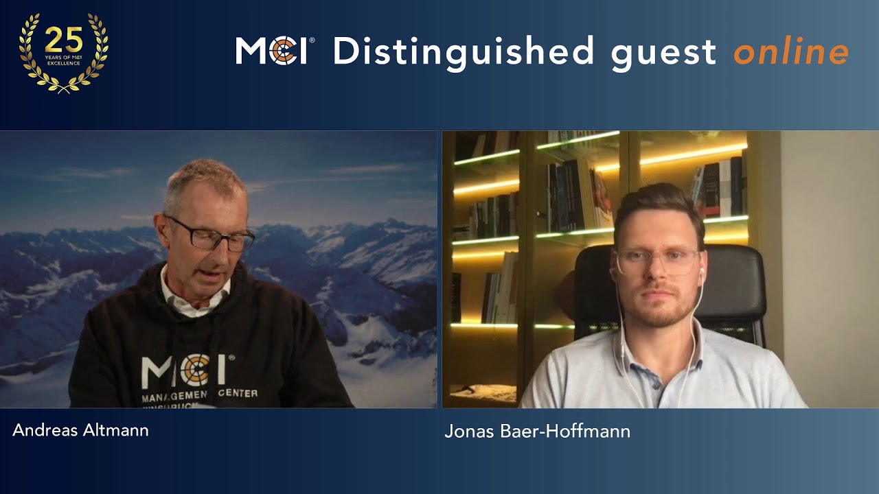 MCI Distinguished Guest Live Talk | Jonas Baer-Hoffmann