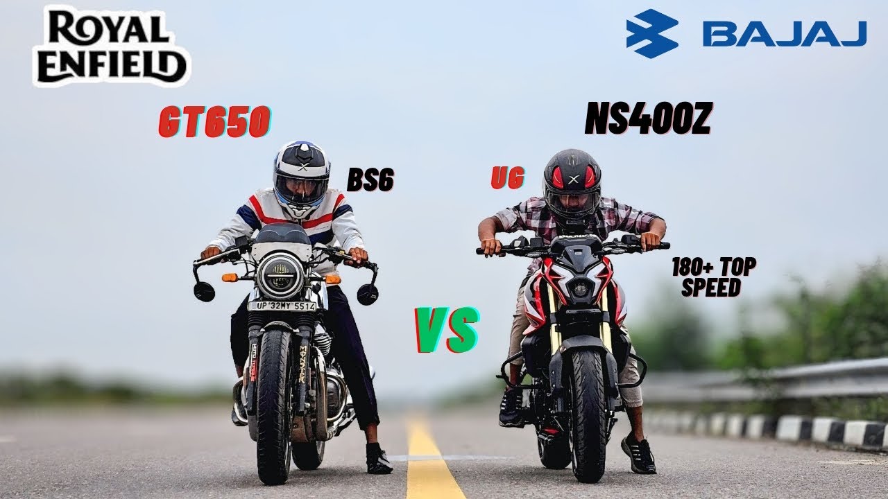 2026 BAJAJ PULSAR NS400Z UG..VS.. ROYAL ENFIELD GT650!!DRAG RACE☠️NS400 NE GT KO BHI PANI PILA DIYA😱