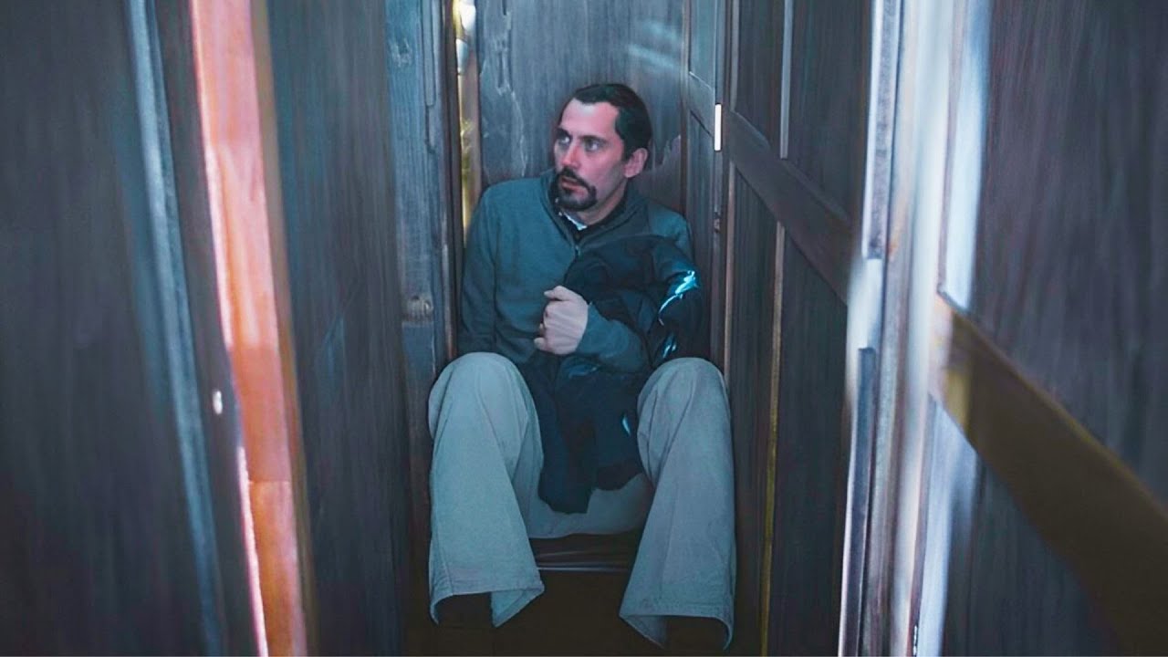 Spouses have no idea that a stranger is hiding in their bedroom closet and watching them