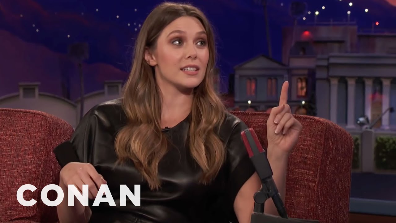 Elizabeth Olsen Accidentally Packed A Butcher's Knife In Her Carry-On Bag | CONAN on TBS