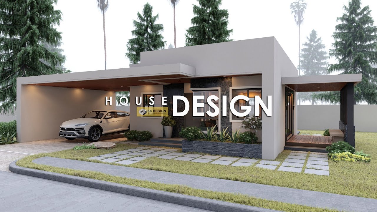 BOX TYPE HOUSE DESIGN | BUNGALOW HOUSE | 8.00m x 8.00m (64 sqm Total Floor Area) | 2 BEDROOM