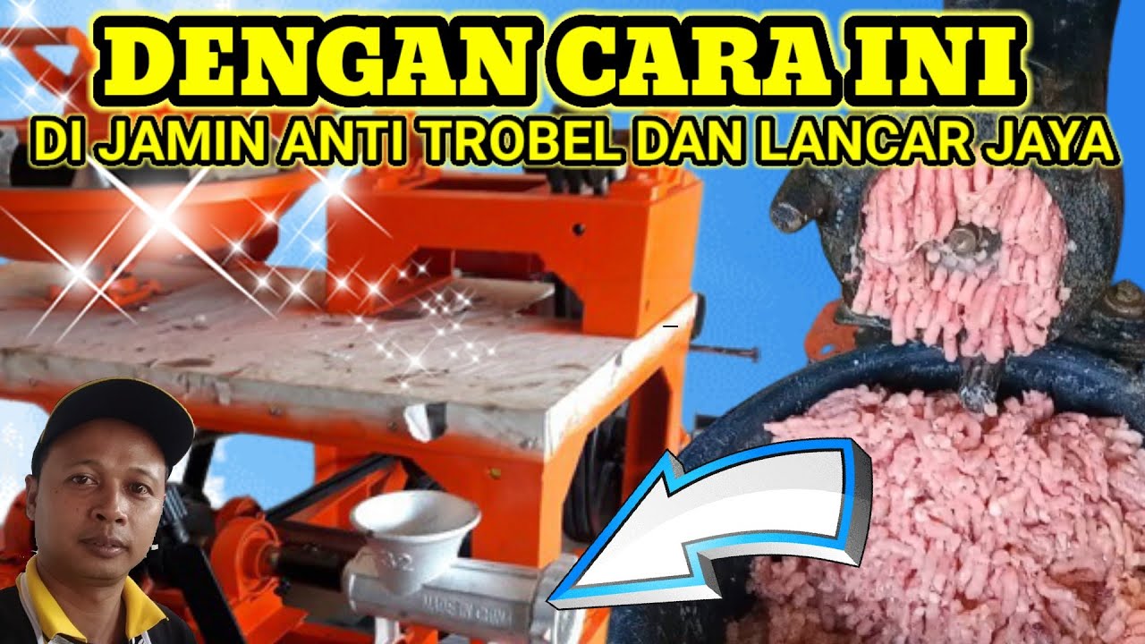 Ternyata Ini Agar Gilingan Daging Bakso Kasaran Lancar Jaya Pake Bearing 51108 #bakso #mesinbakso