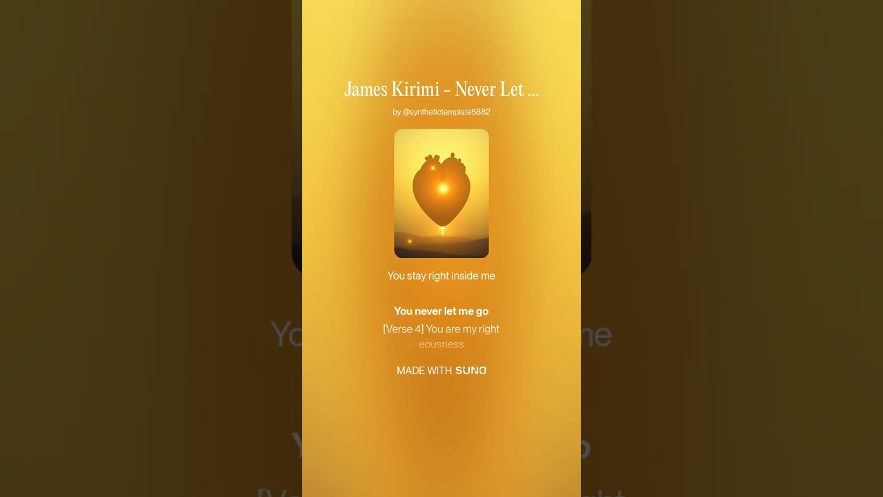 James Kirimi   Never Let Me Go