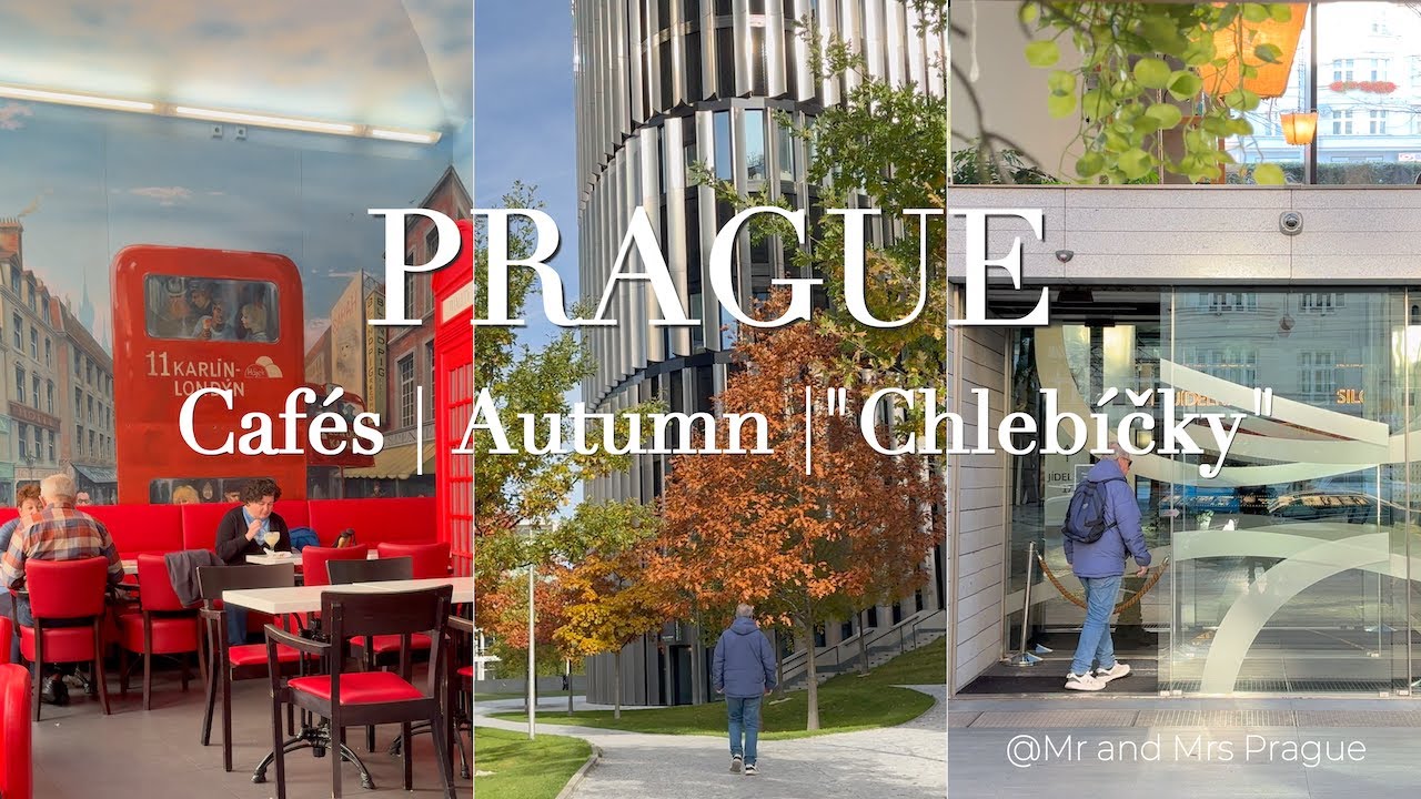 PRAGUE | 4 CAFÉS | AUTUMN | CHLEBÍČKY | EAT IN PRAGUE (4K)