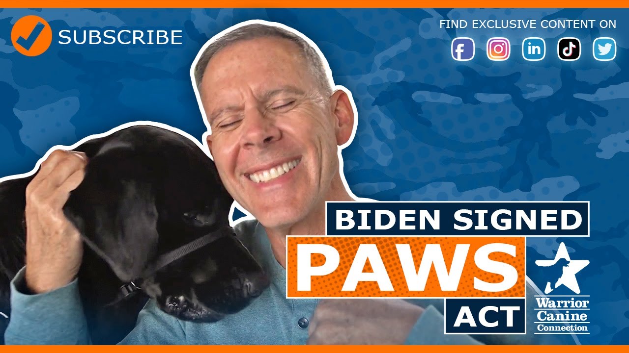 PAWS Act Signed to support Veterans!