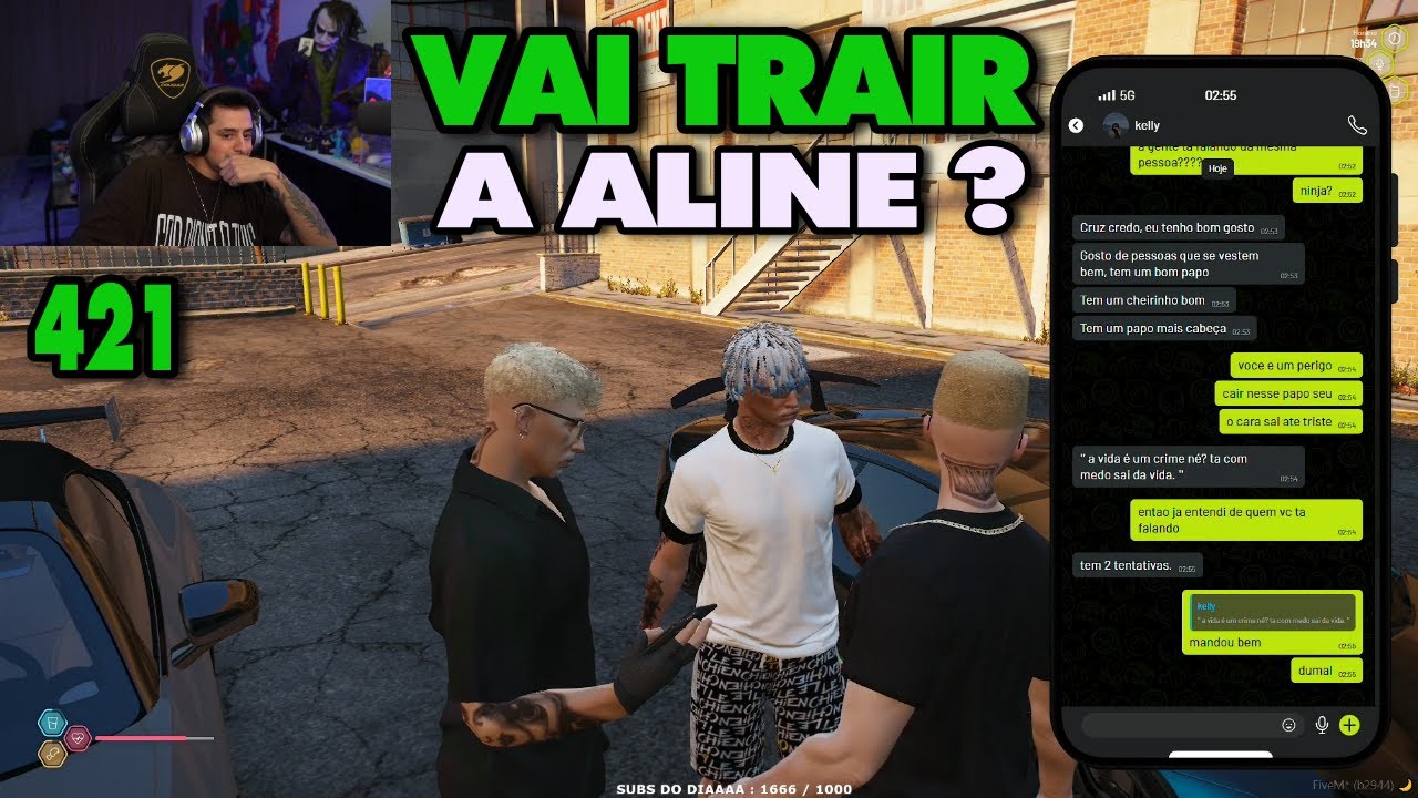 KELLY ESTÁ QUERENDO ALGO MAIS PARA FRENTE COM O LEVI, SERÁ QUE VAI TRAIR A ALINE? GTA RP
