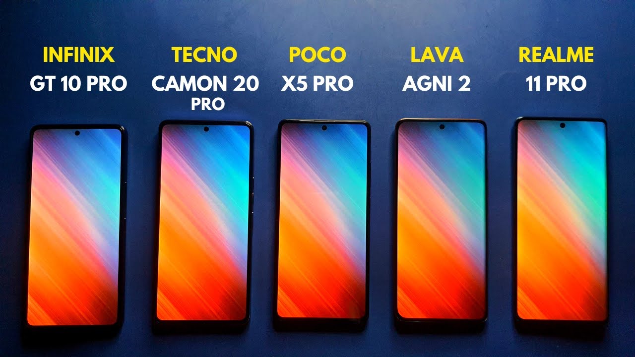 Infinix GT 10 Pro vs Camon 20 Pro vs POCO X5 Pro vs Lava Agni 2: Battery, Performance &Heating Test!