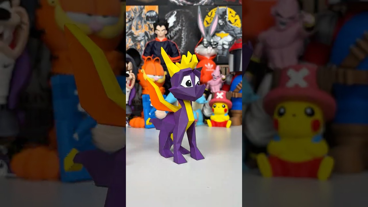 Spyro Low Poly 🤩🤩 #spyro #spyrothedragon #spyroreignitedtrilogy #playstation #playstation1 #toy