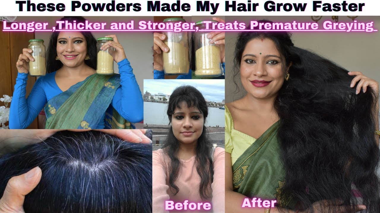 This All Natural Powder Shampoo & Conditioner Treats Premature Hair Greying & Grew My Hair So Fast
