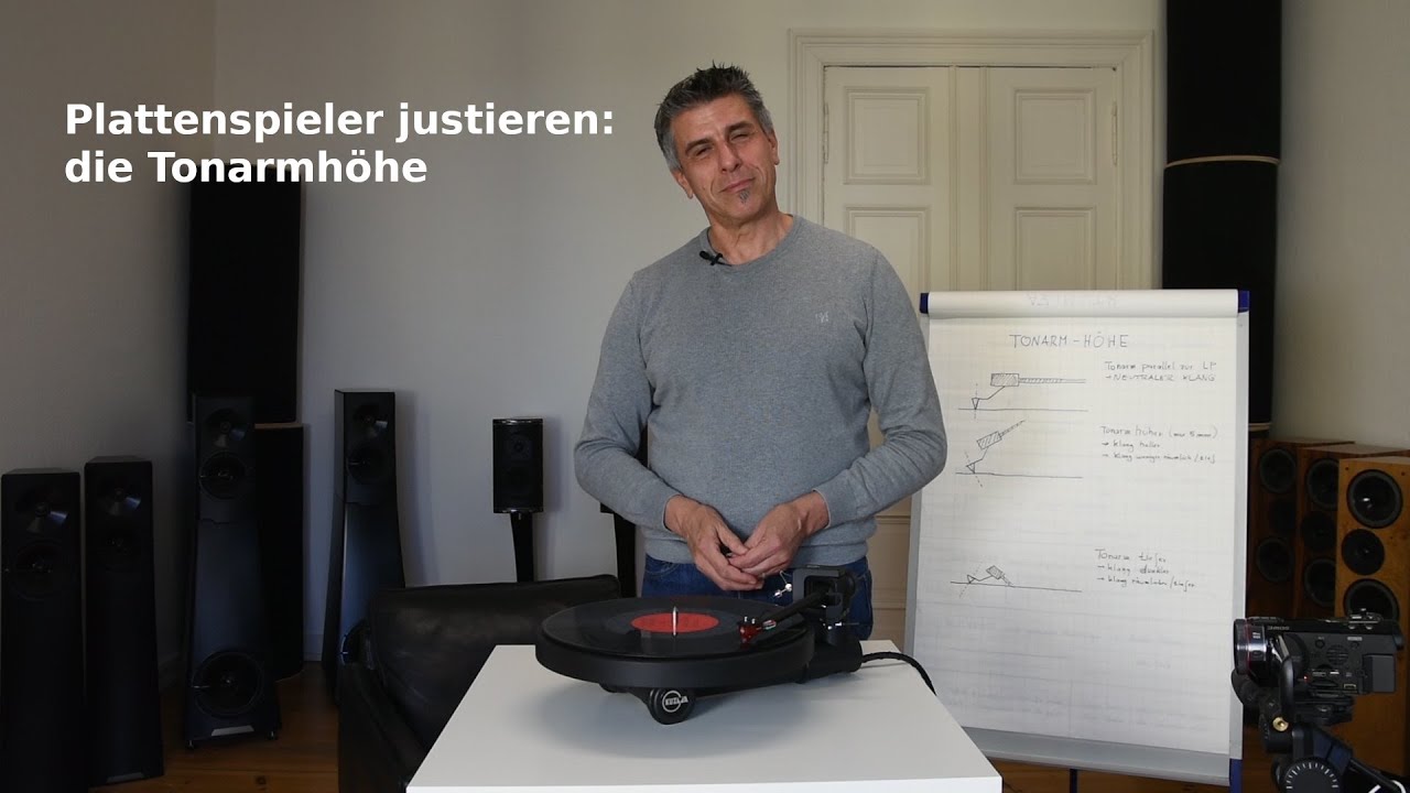 Plattenspieler justieren: die Tonarmhöhe