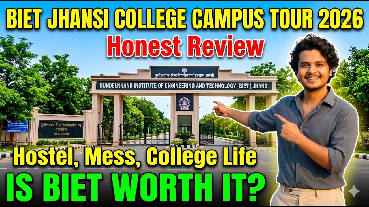 BIET Jhansi Full Campus Tour & Honest Review 2025 😱 | Hostel, Mess, College Life | TECH NIRDESHAK