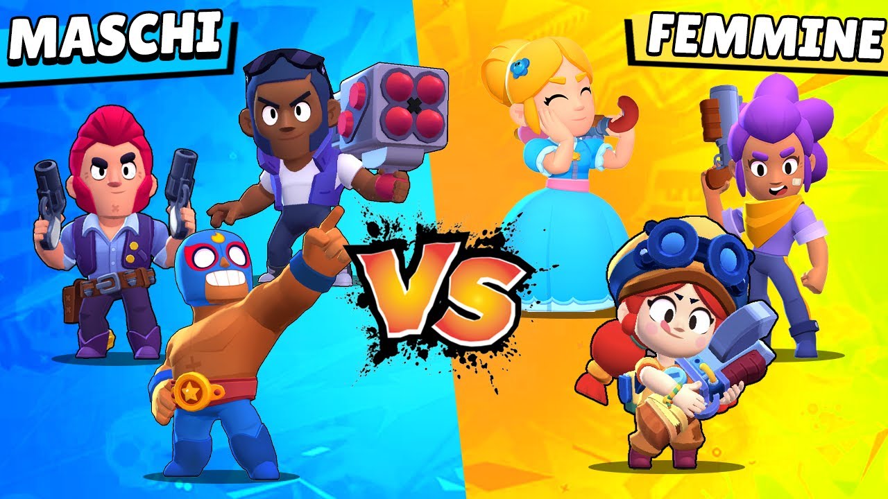 MASCHI contro FEMMINE su Brawl Stars!