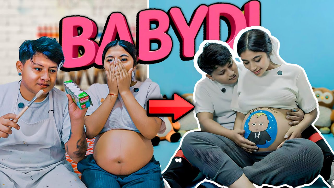 PINTANDO LA PANCITA DE MI BABYDI | AlexD Ft. Risitos
