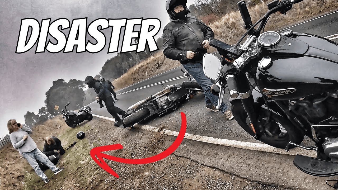 FREAK Motorcycle Crash Exposes Harley Group Ride Danger