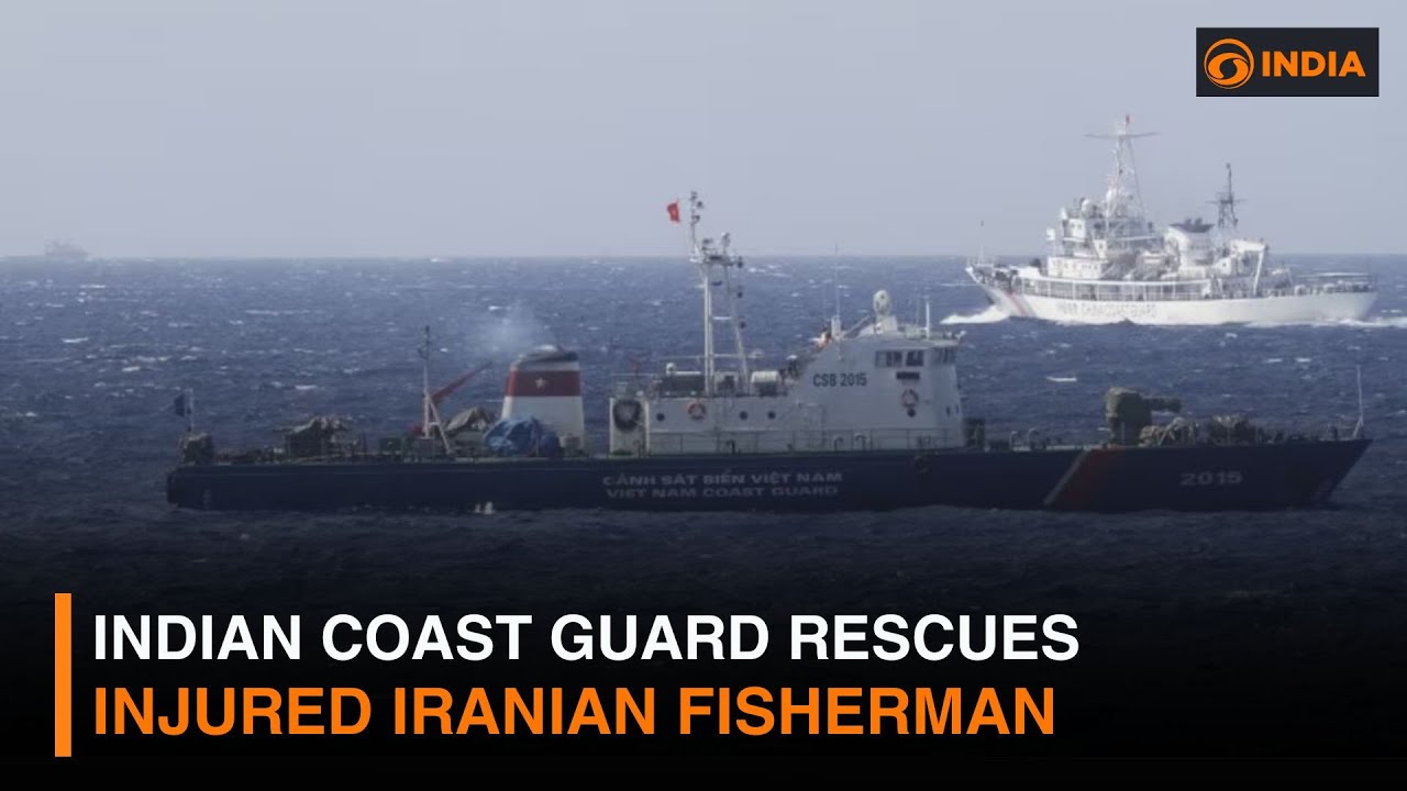 Indian Coast Guard Rescues Injured Iranian Fisherman in Daring Arabian Sea Operation | DD India