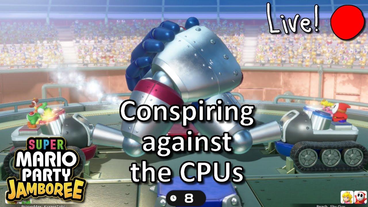 Weekly Stream! | Conspiring against CPUs in Mario Party Jamboree w/ KrazeeTobi!