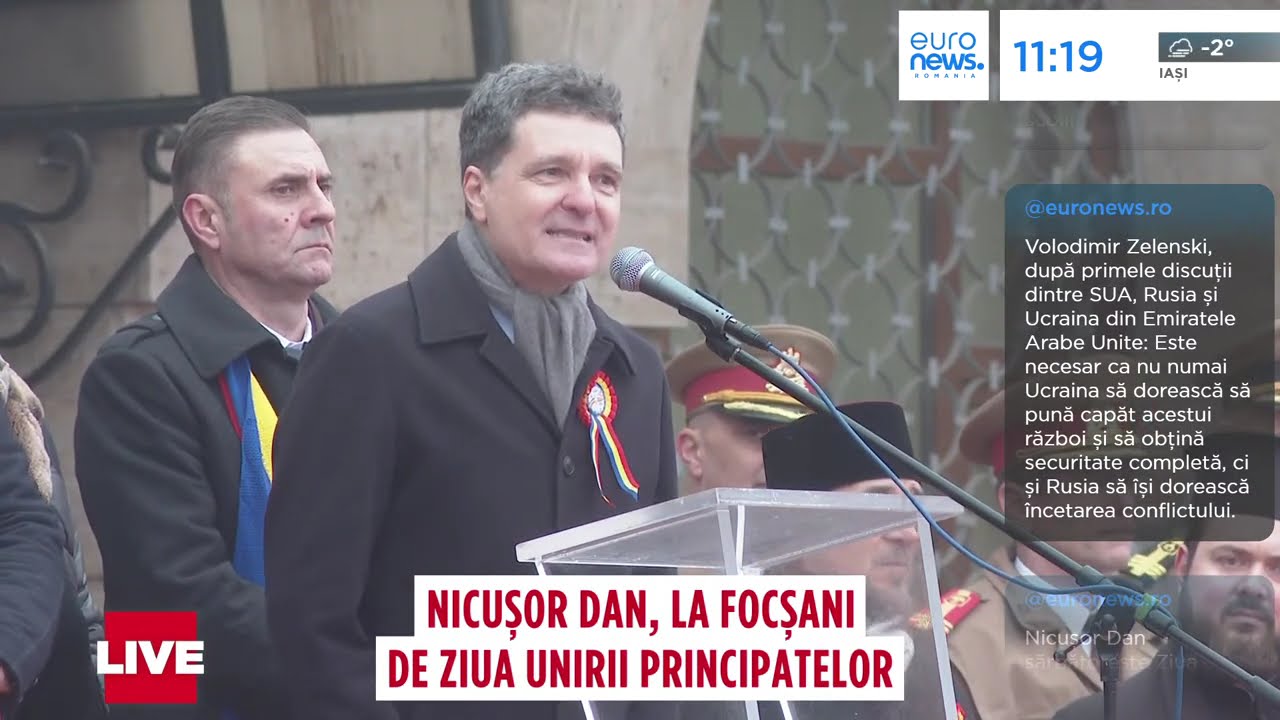 Nicușor Dan, discurs la Focșani: „La mulți ani, dragi focșăneni care huiduiți autoritățile publice”