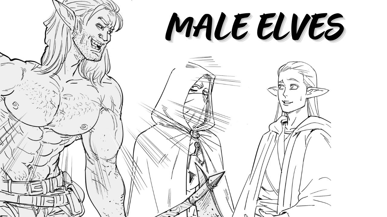 Male Elves || Baalbuddy Comic Dub