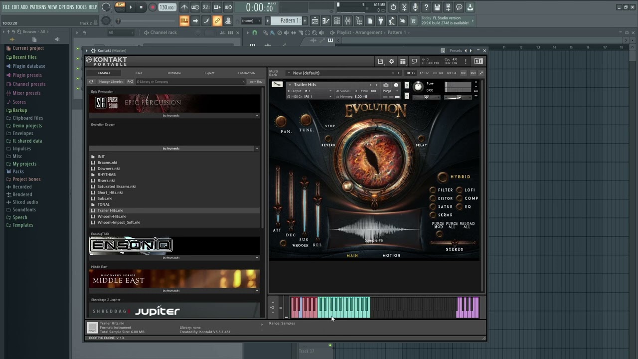Evolution Dragon - KONTAKT library - sound check (no talking)