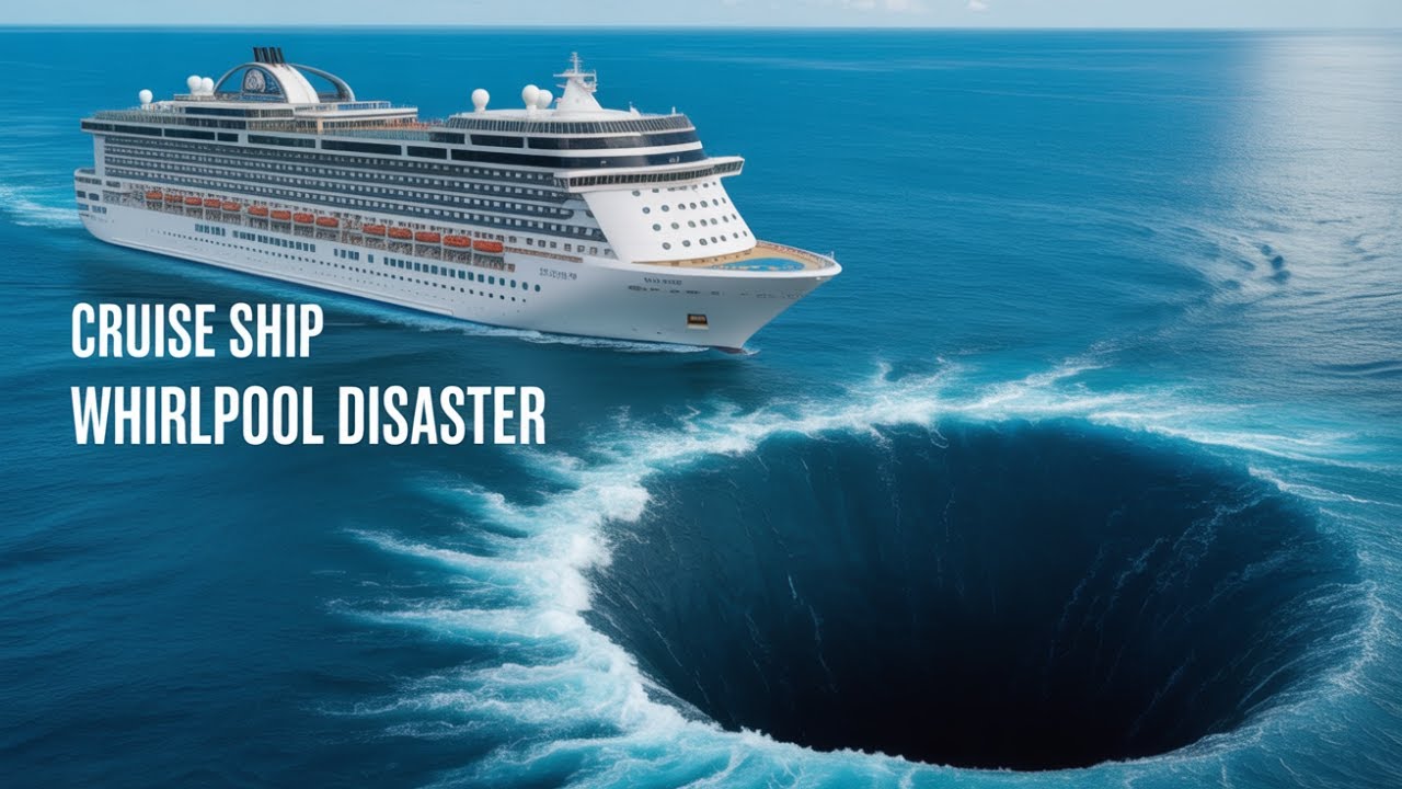 Unbelievable Disaster: Giant Luxury Cruise Ship Trapped by a Deadly Whirlpool