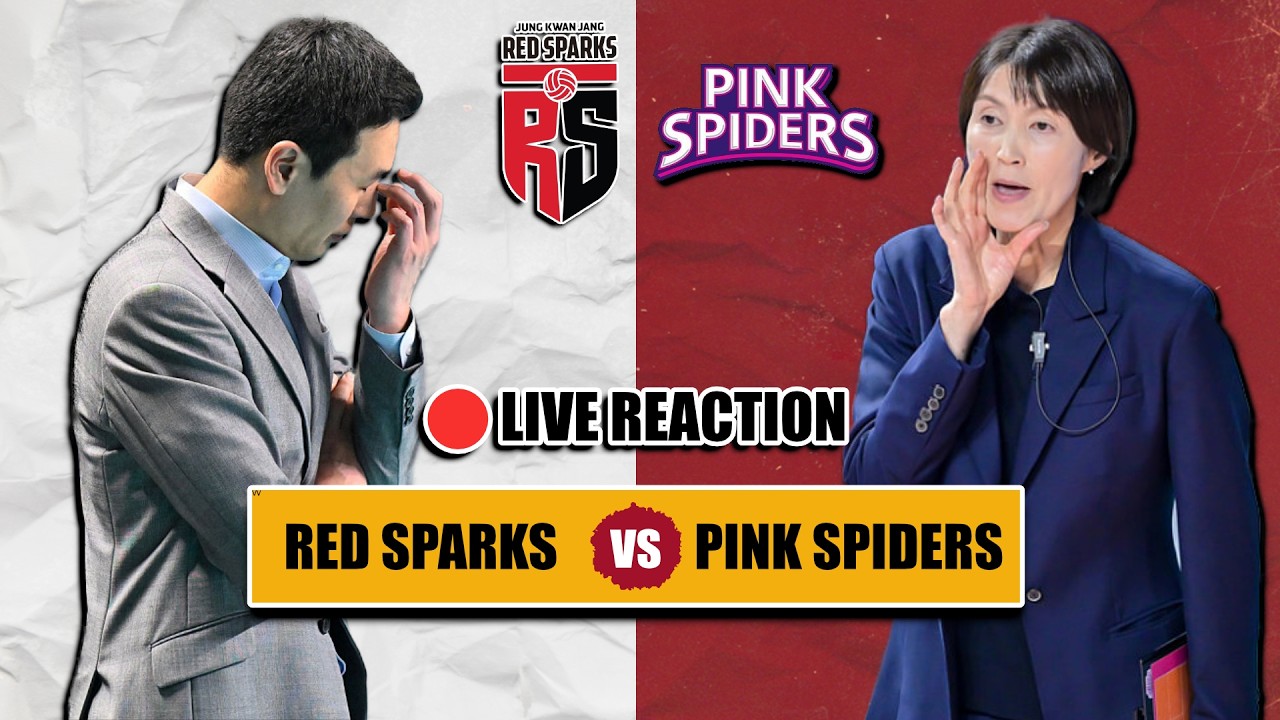 🔴 RED SPARKS VS PINK SPIDERS, VLEAGUE KOREA LIVE REACTION