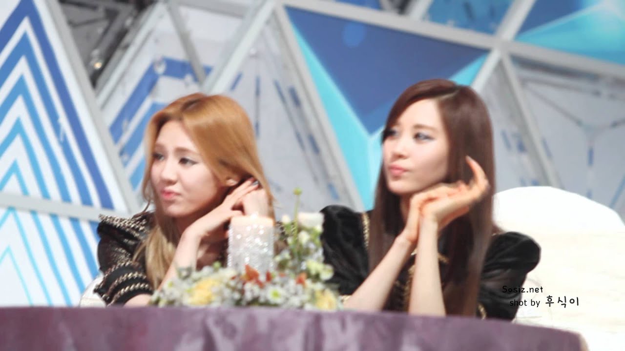 Fancam111229 SBS Gayo Daejun Hyo&Seo