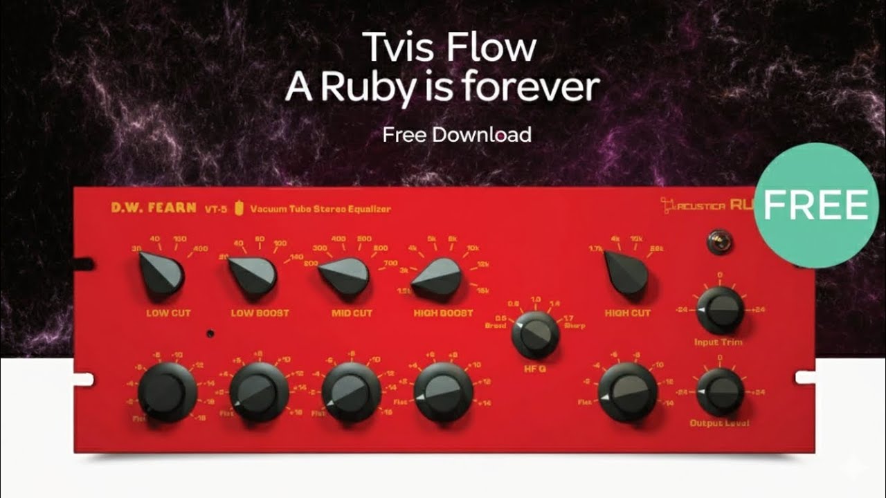 Acustica Audio - Ruby | Free Download | Ruby Analog EQ Plugin 💎