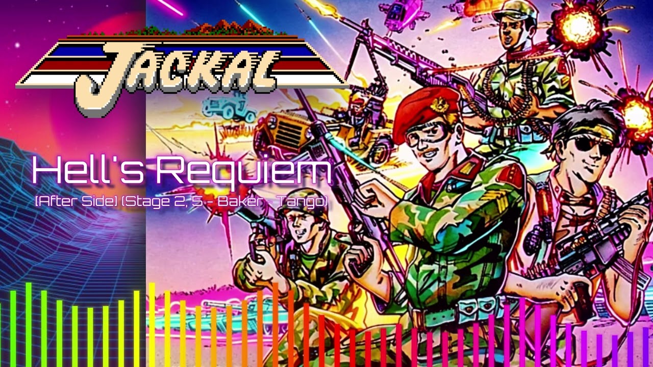 Jackal ~ Hell's Requiem  ~ OST 80s Synthwave ~ Electro Pop Version ~ NES ~ ファイナルコマンド 赤い要塞