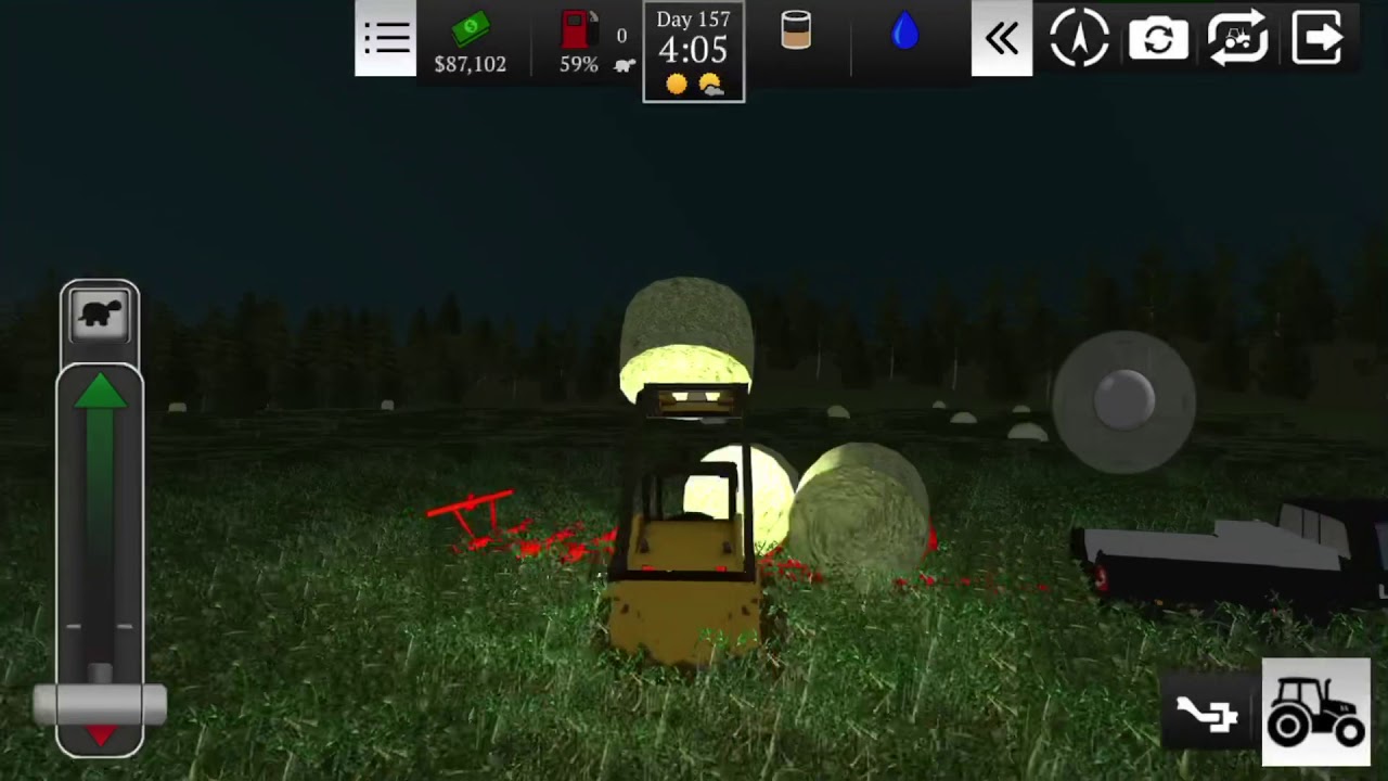 Farming USA 2 Loading Bales Timelapse